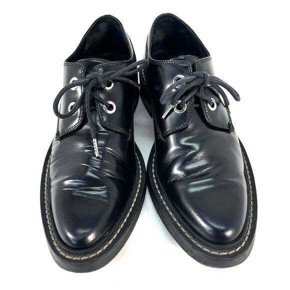 Rag & Bone Kenton Leather Lace-Up Oxford Black white brogues Size EU 38.5 US 8 main image 9